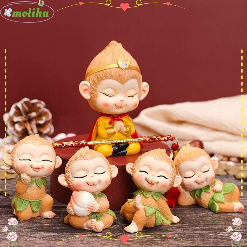 Moliha โมเดลรูปปั้นลิง King ของเล่น ของขวัญ สําหรับตกแต่งบ้าน ภายในรถยนต์