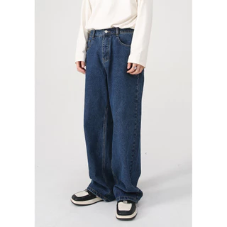 MNO.9 Jeans B414 กางเกงยีนส์ชาย แต่งเฟด(เฉพาะสีฟ้าและสีเทา) เอวสม็อค ขายาวชาย