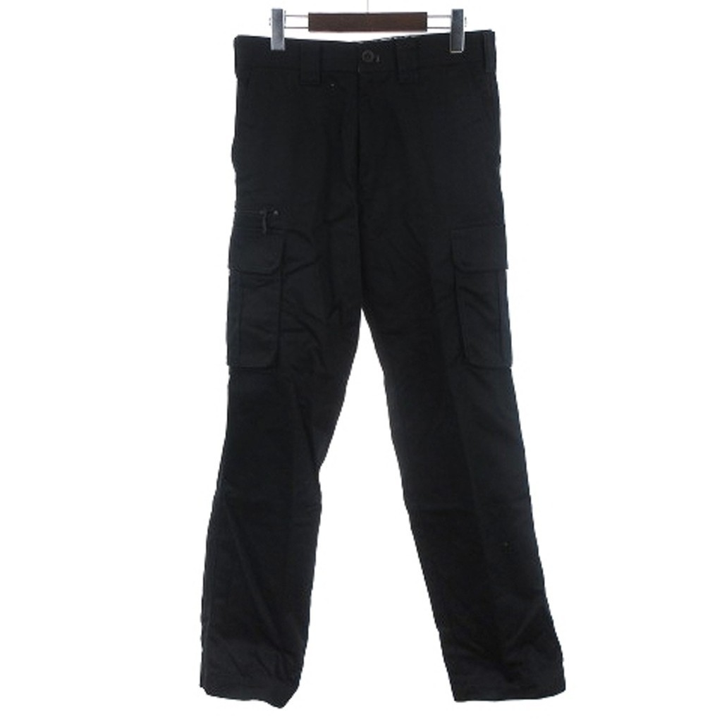 Dickies D-1085 cotton blend cargo pants with tag, black, large Direct from Japan Secondhand