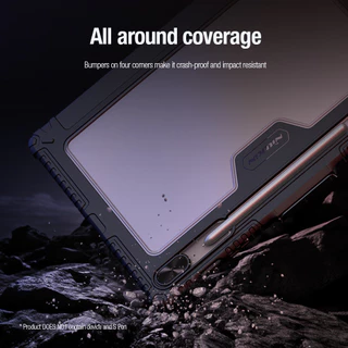 Samsung Tab S9 FE+ เคส NILLKIN หนัง PU กันกระแทกกล้อง แบบสไลด์ได้ สําหรับ Samsung Tab S7 S8 S9 S7FE S9FE PLUS FE 008