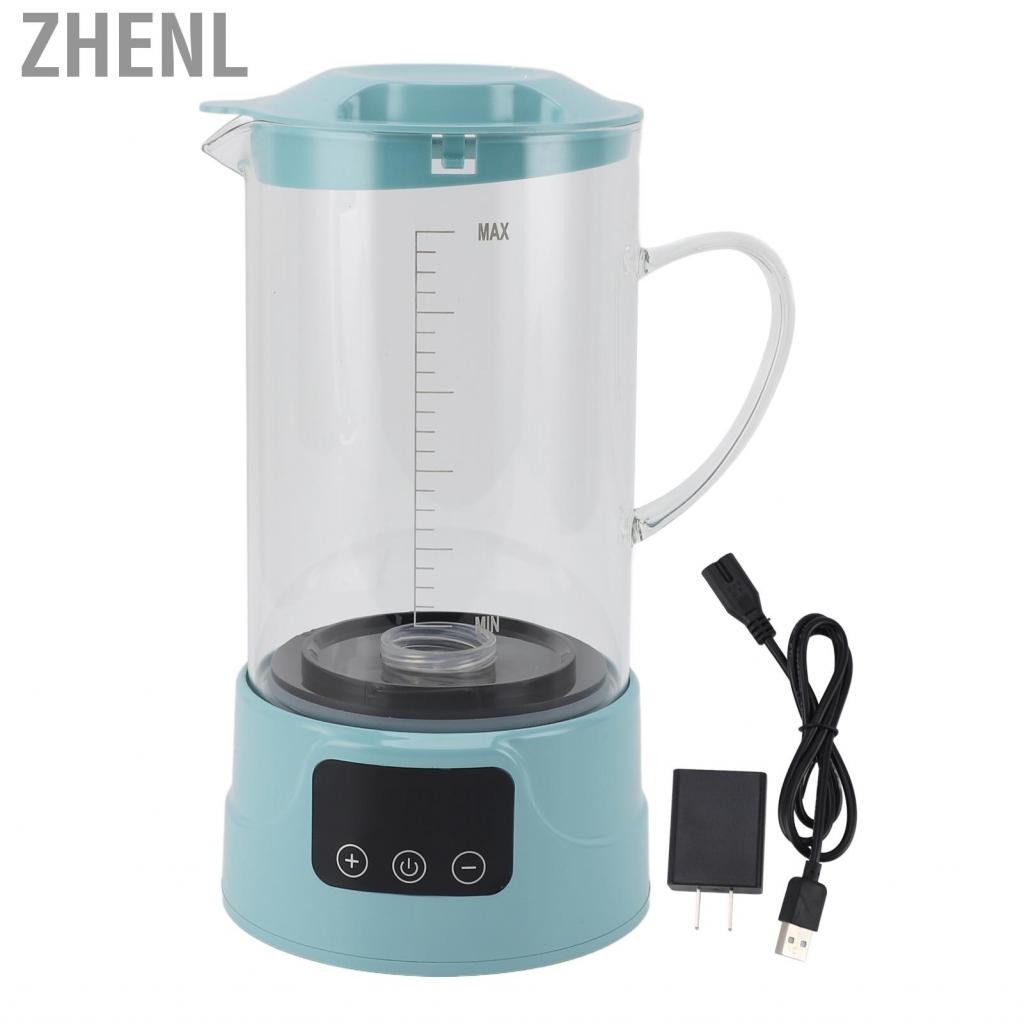 Zhenl Hydrogen Water Maker Machine LED Touch Display SPE PEM Technology Generator US Plug 100‑240V for Office