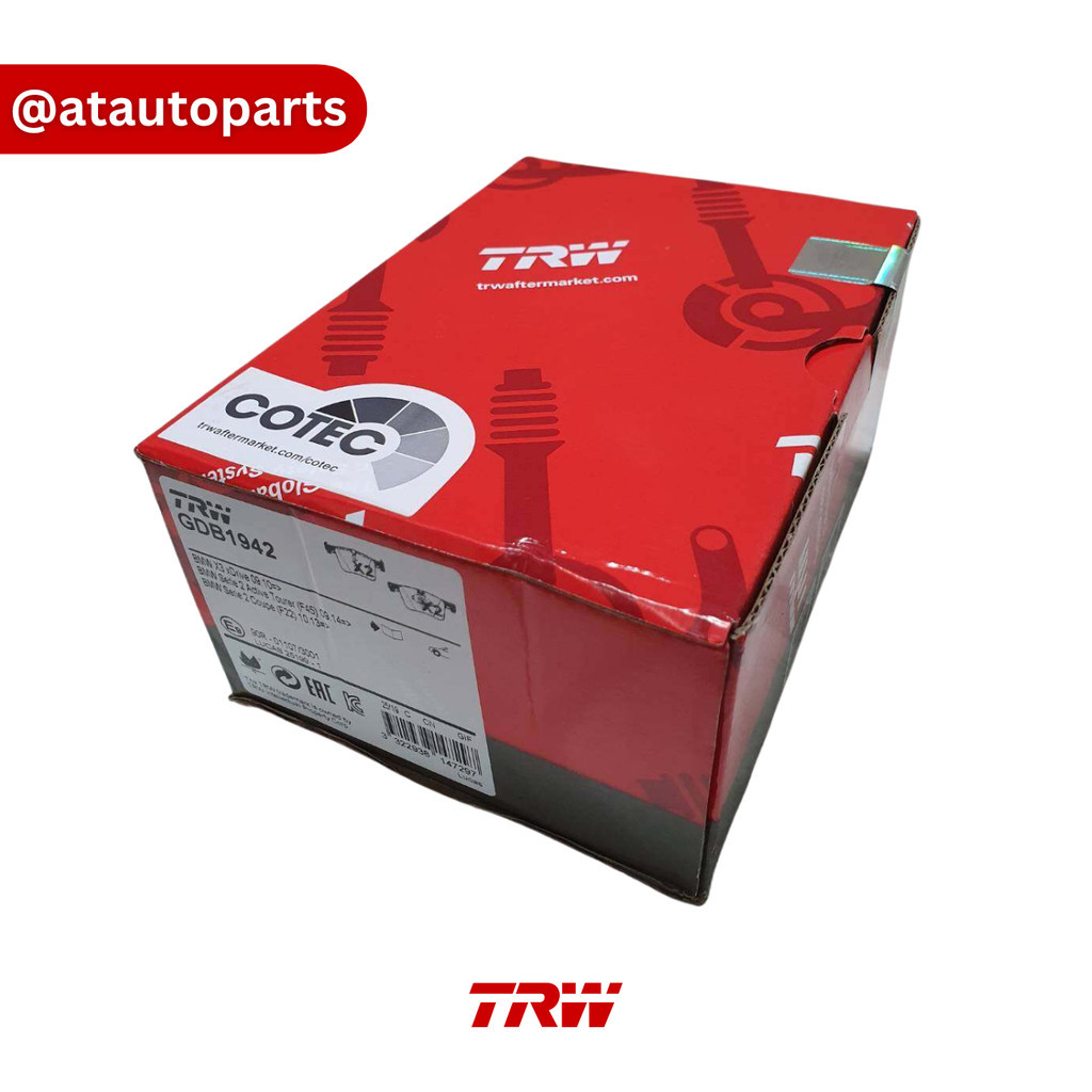 ผ้าเบรคหน้า พร้อมเซนเซอร์ BMW  X4  F26  ( 2013 - 2018 )  รุ่น  xDrive 20d  2.0 COTEC GDB 1942 / GDB1