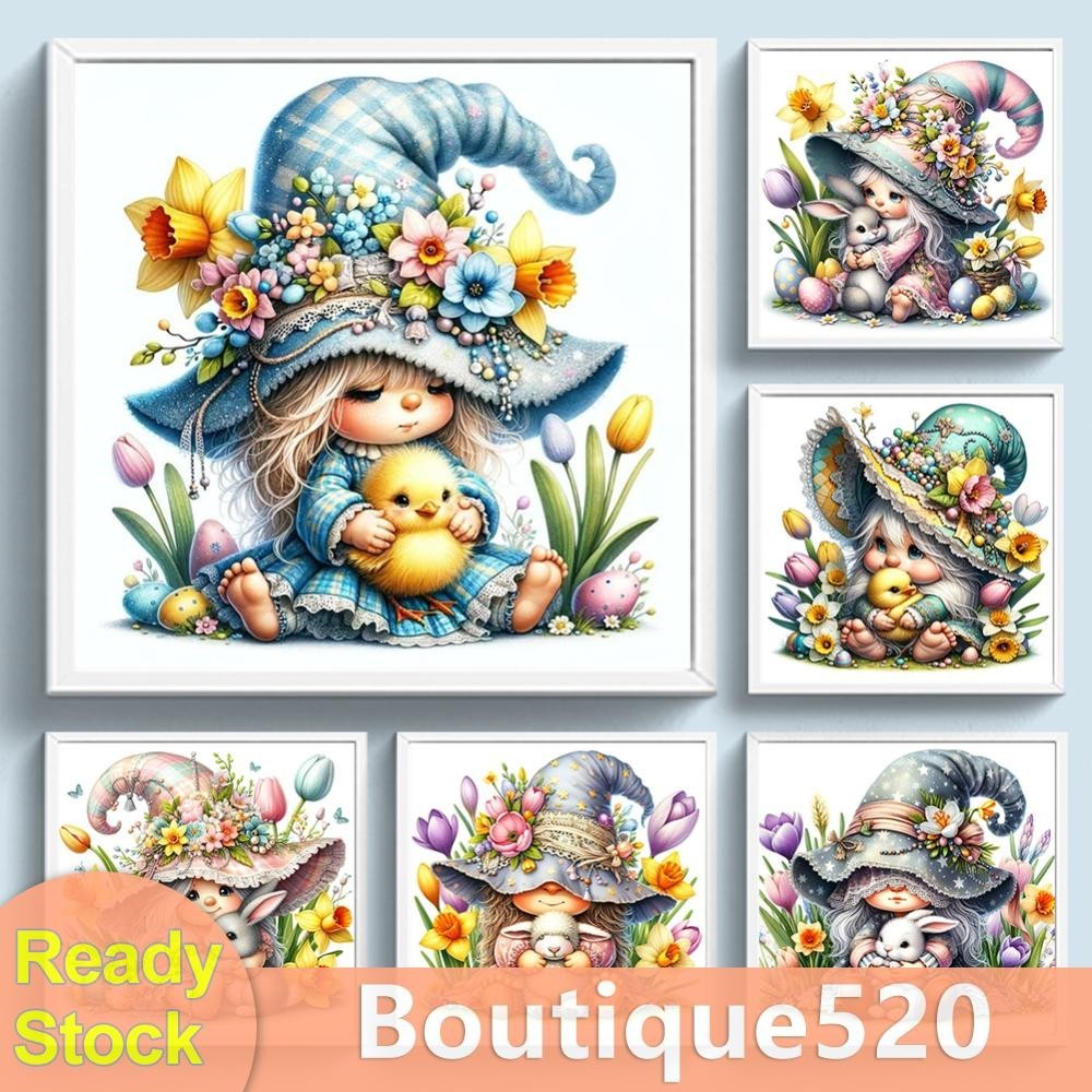[boutique520.th] ชุดปักครอสสติตช์ ผ้าฝ้าย 11CT พิมพ์ลายโนม สําหรับตกแต่งบ้าน