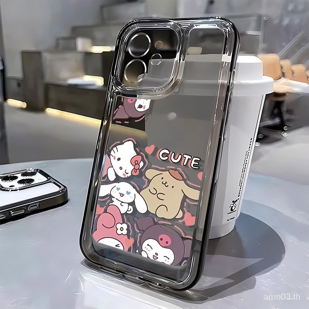 Sanrio เคสโทรศัพท์มือถือใส แบบนิ่ม ลายอวกาศ กันกระแทก สําหรับ Apple iPhone 12promax A2412 12 pro max 12pormax 15 14 6UBJ