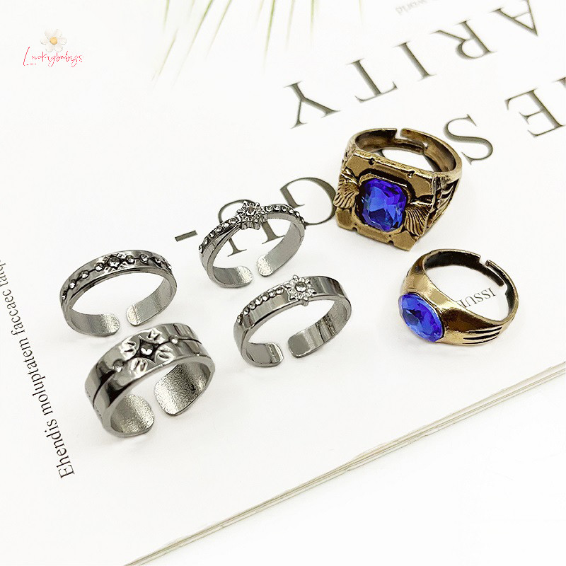 Luckybabys> แหวนคอสเพลย์ ลาย Game Love And Deepspace Rafayel Xavier Zayne ปรับได้ สําหรับทุกเพศ ทุกวัย
