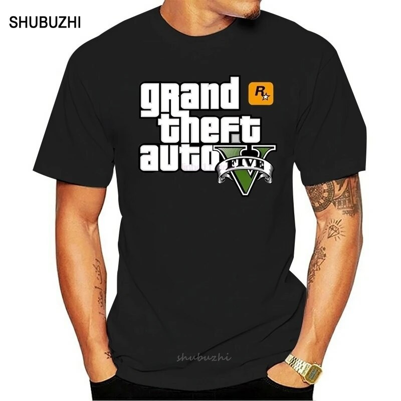 Grand Theft Auto Gta T Men Street ยาว Gta 5 Tshirt ผู ้ ชายที ่ มีชื ่ อเสียง Tshirts ใน Tees สําหรับคู ่ Gta5