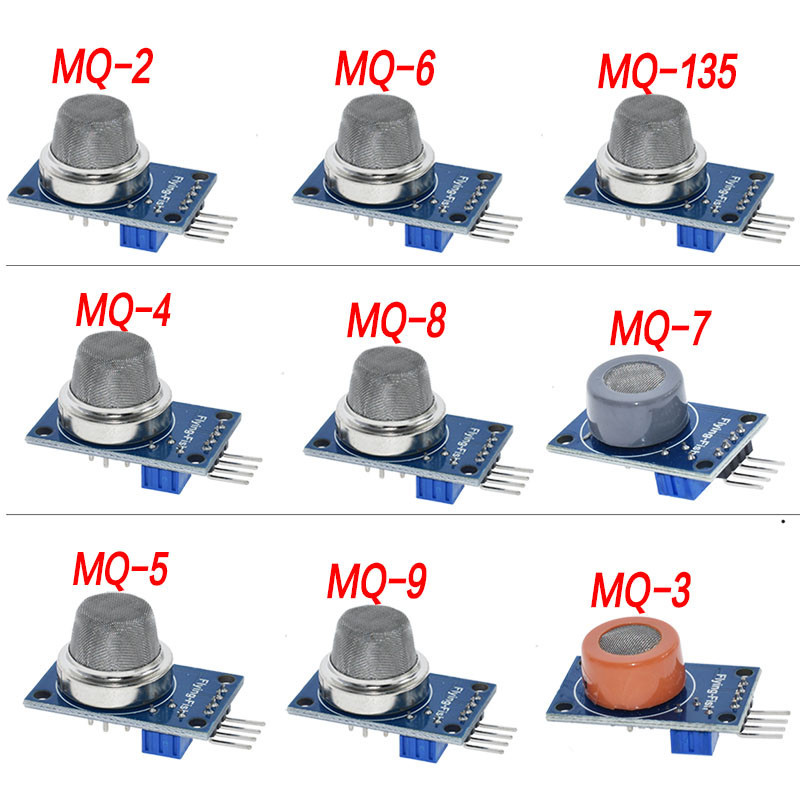 Mq-2 MQ-3 MQ-4 MQ-5 MQ-6 MQ-7 MQ-8 MQ-9 MQ-135 การตรวจจับควันมีเทนเหลวแก ๊ สเซนเซอร ์ โมดูลสําหรับ A