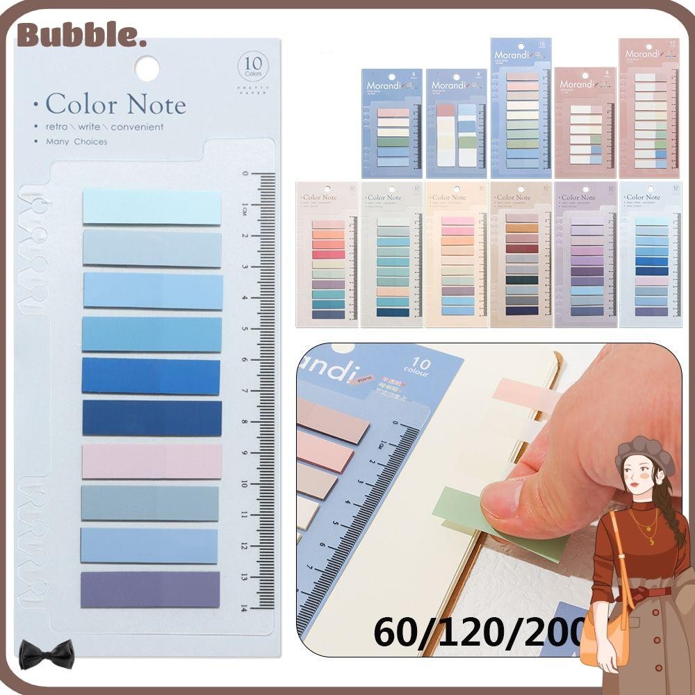 Bubble 60/120/200pcs Sticky Notes เครื ่ องเขียนแฟชั ่ น Index Flags Tab Strip อุปกรณ ์ สํานักงานบุ ๊ คมาร ์ คหลวม