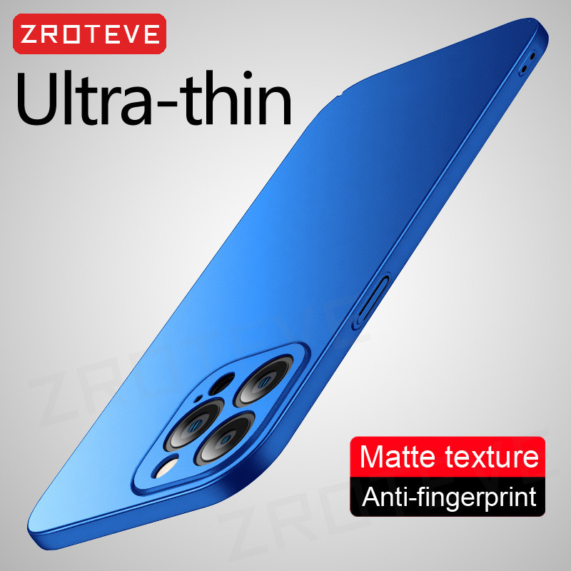 สําหรับiPhone 14 13 11 12 Pro MaxกรณีZROTEVEหรูหราSlim Matte Hard PCสําหรับiPhone14 iPhone11 iPhone13 iPhone12 Miniเคสโทรศัพท์
