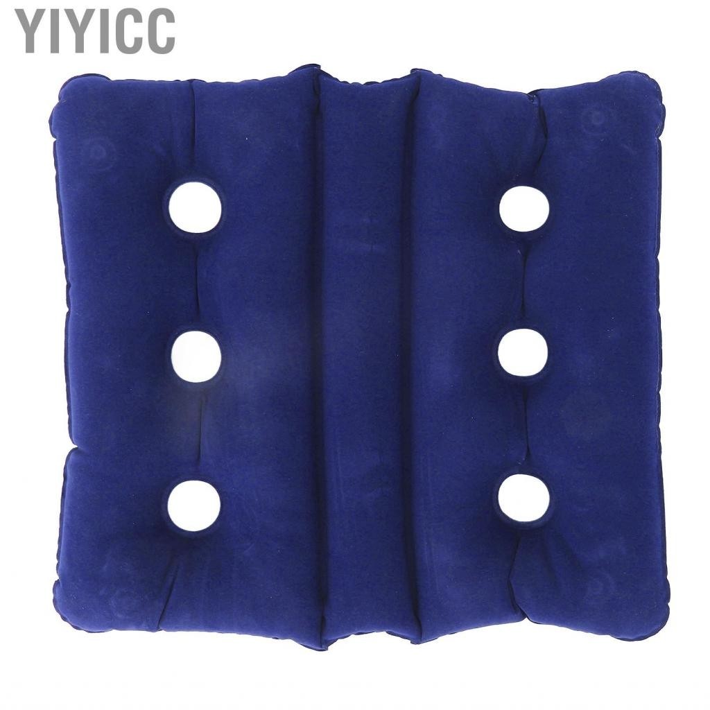 Yiyicc Inflatable Wheelchair Cushion Foldable Pressure Sore 6 Ventilation Holes