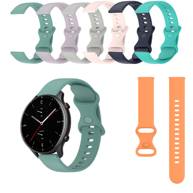 สายซิลิโคนพร้อมตะขอแม่เหล็ก สําหรับ Huami Amazfit GTR 4/4 Pro/2/2E/3, Mini