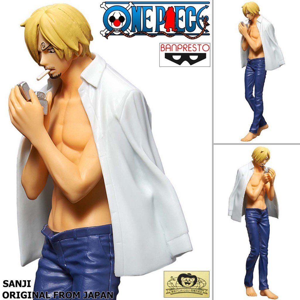 พร้อมส่ง Model Figure งานแท้  แมวทอง One Piece วันพีซ  วันพีช The Naked Body Calendar Sanji ซันจิ