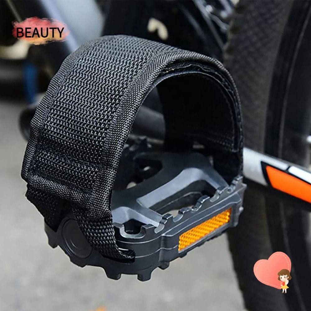 Beauty สายรัดเหยียบจักรยาน MTB อุปกรณ ์ เสริมจักรยานเหยียบเกียร ์ คงที ่ กาวสายรัดเท ้ าเข ็ มขัด
