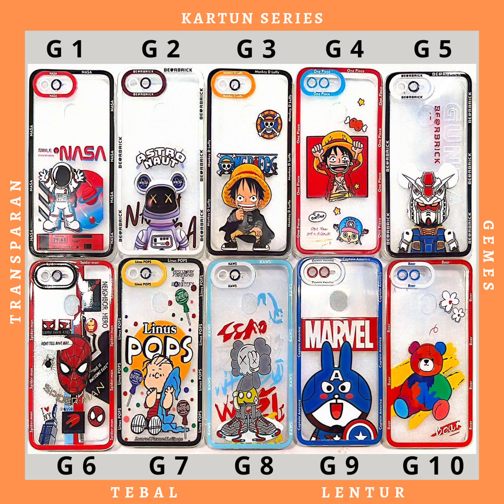 Softcase Character Casing Samsung A12 M12 A03 A20s A13 A04s A32 5G A50 A50s Case Code G