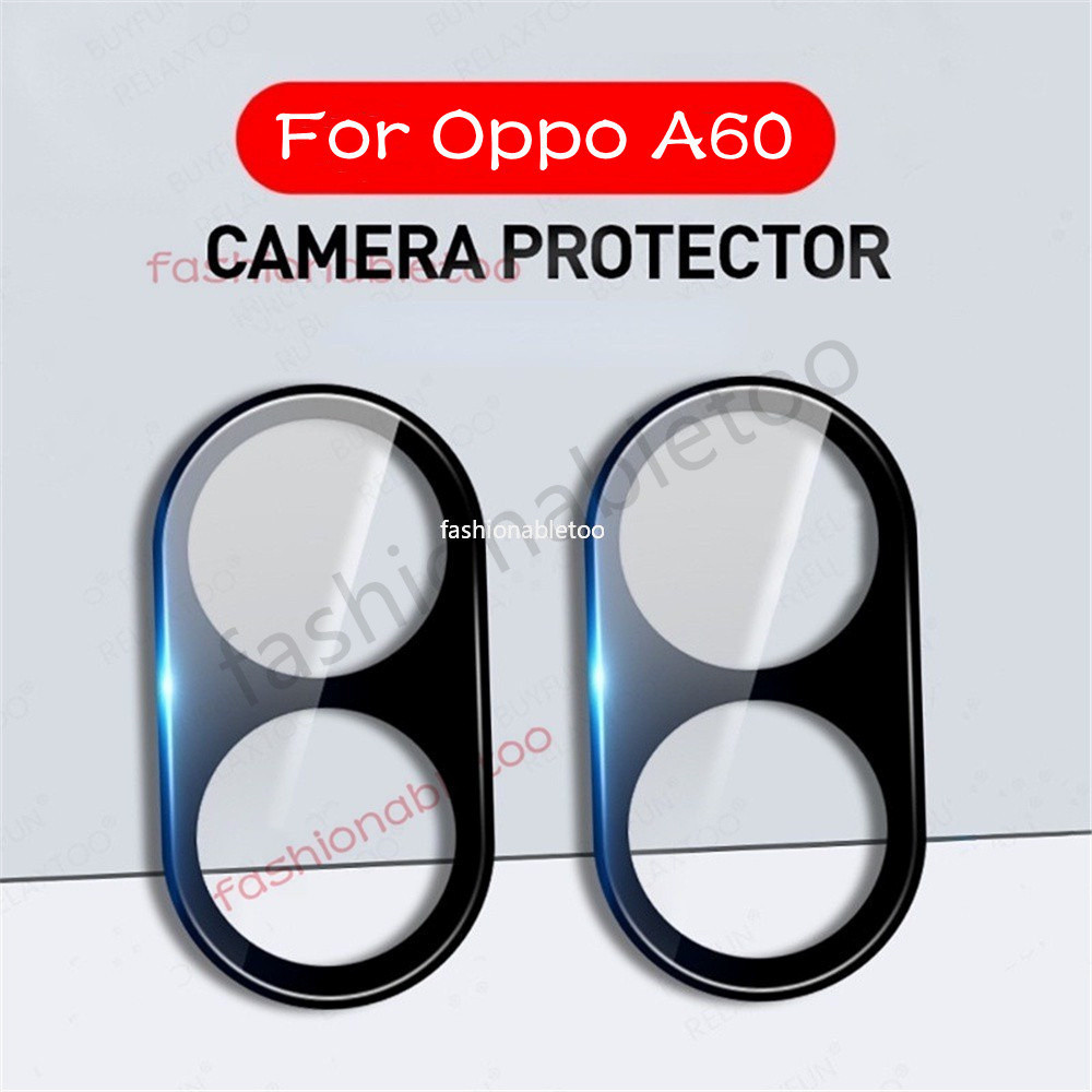 3dกล้องเลนส์ป้องกันฟิล์มสําหรับoppo A60 60 OppoA60 CPH2631 2024 กระจกนิรภัยคลุมทั้งหมดฟิล์มป้องกัน