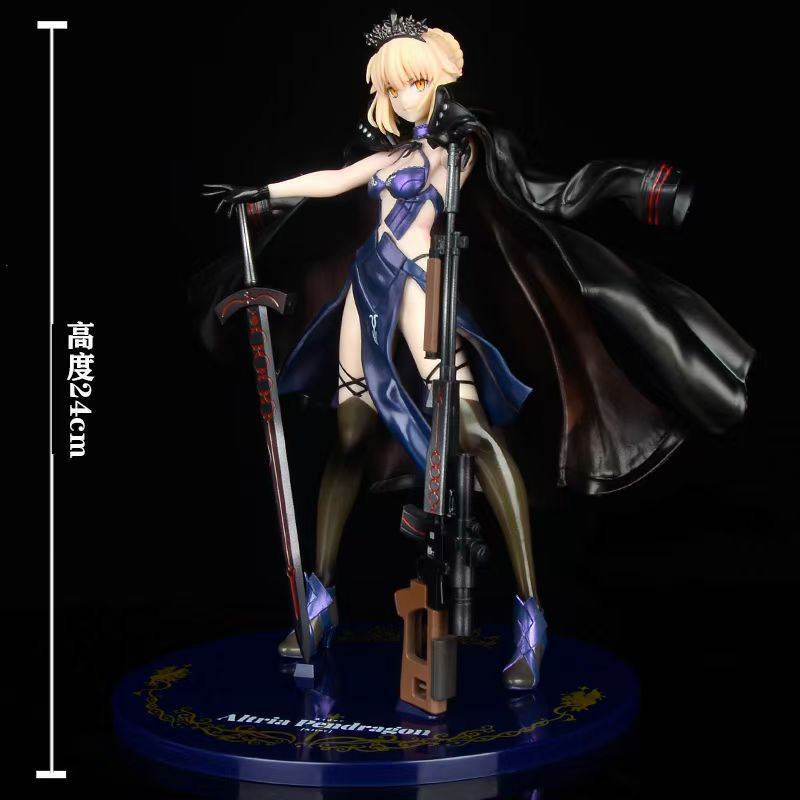Fate Night Arturia Black saber Premium Edition fate Two-Dimensional Anime Figure Model Assembly