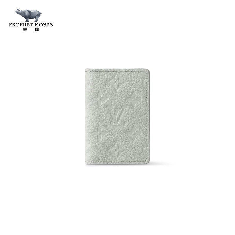 Moxi LV/Louis Vuitton 2023 New Men's Monogram Flower Embossed Delicate Pocket Wallet M82557