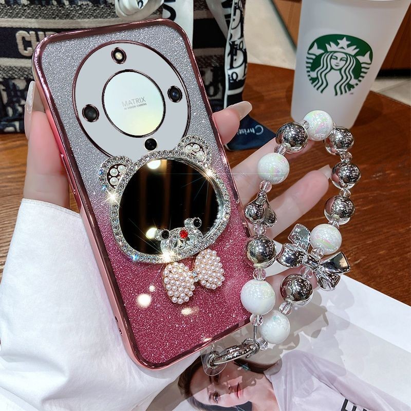 เคสโทรศัพท์สําหรับ Honor X9B X8B X9A X8A X7A X6A X8 X6 Honor 100 100Pro 90GT 90Pro 80GT 80GT 70 70Pro 60SE Panda กระจกกันกระแทกฝาหลัง