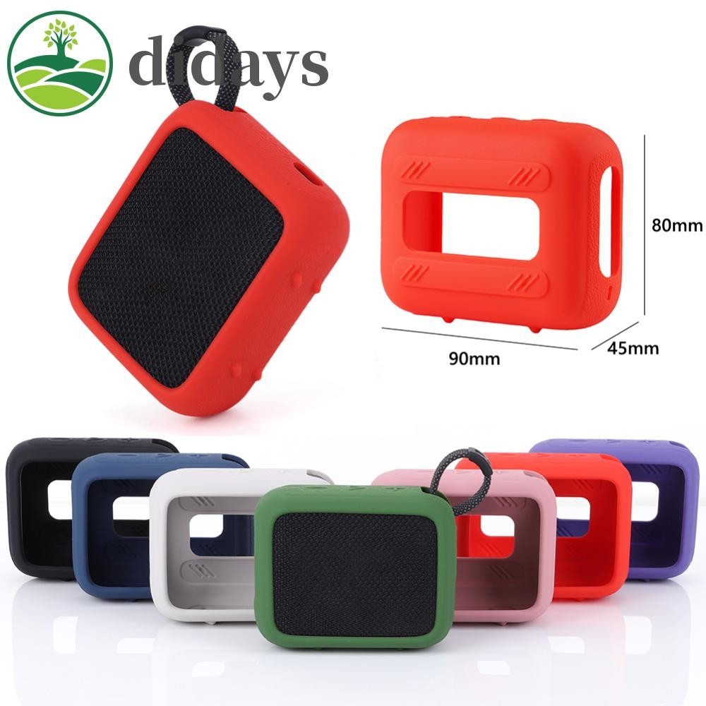 🚚สต็อกพร้อมในกรุงเทพ🚚 เคสซิลิโคนลําโพงป ้ องกันรอยขีดข ่ วนพร ้ อมคาราบิเนอร ์ สําหรับ J-B-L GO 4