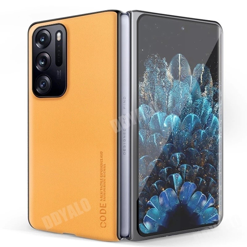 เคสหรูหราสําหรับ OPPO Find N กันกระแทกหรูหรา Matte PU หนังกรณีธุรกิจ