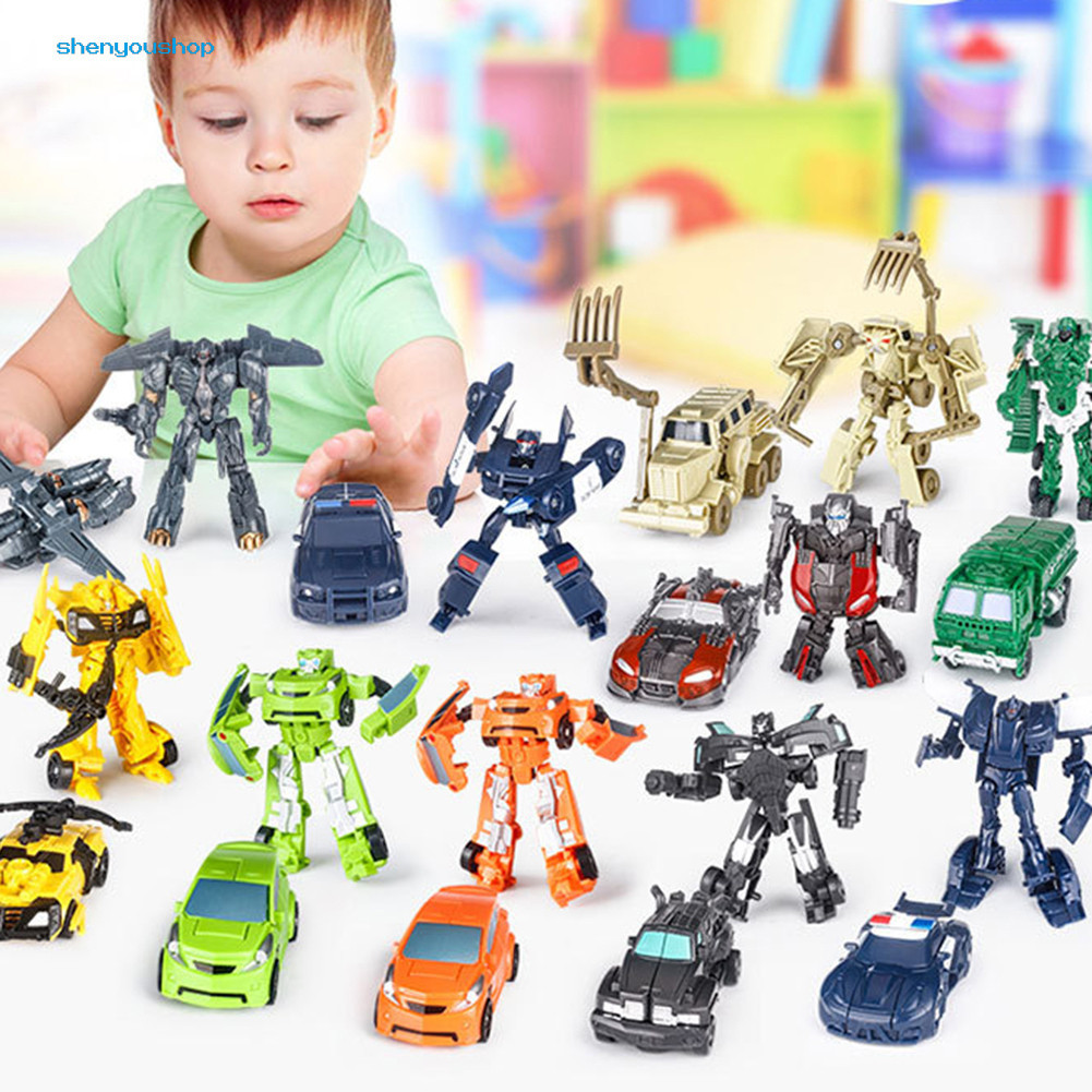 [SYS ]Transformation Car Action Figure หุ ่ นยนต ์ เปลี ่ ยนรูปของเล ่ นเด ็ กของสะสม