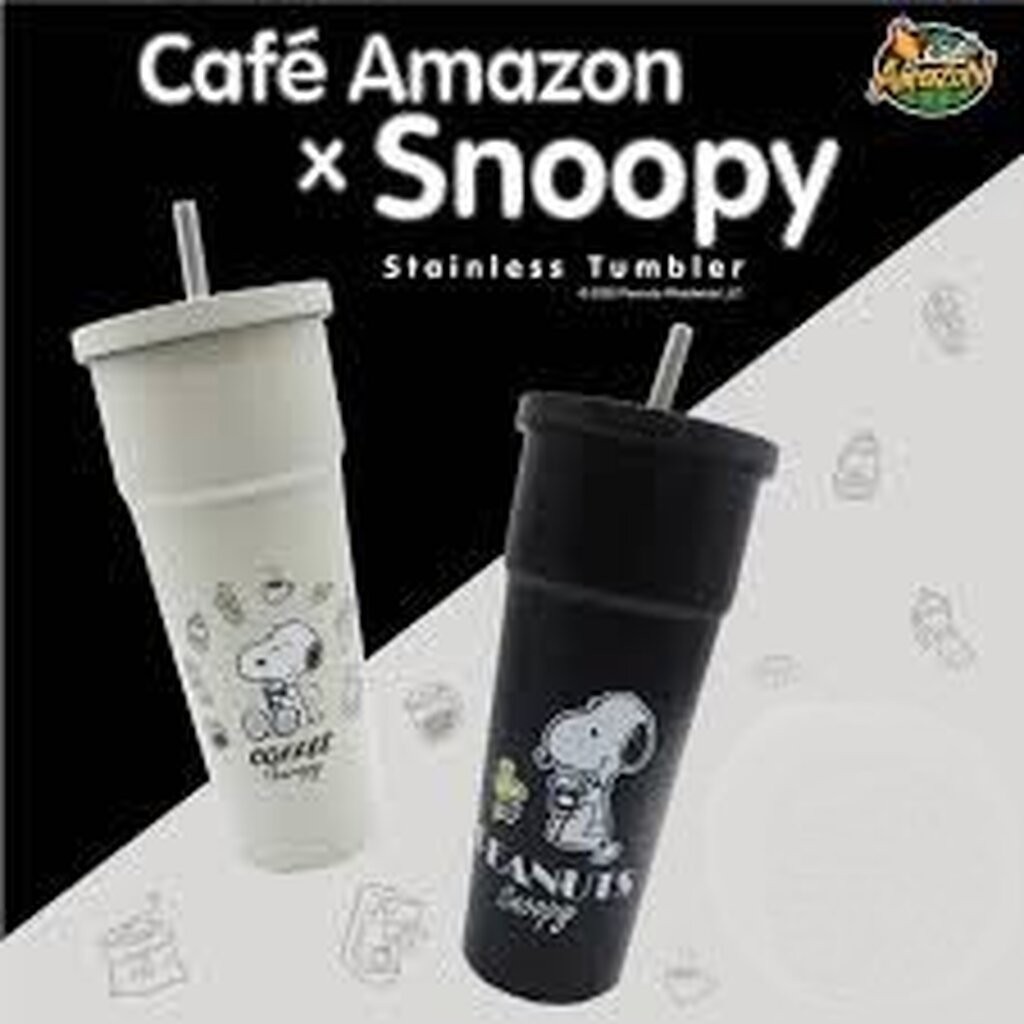 แก้วน้ำ สแตนเลส Amazon Snoopy แก้วเก็บความเย็น