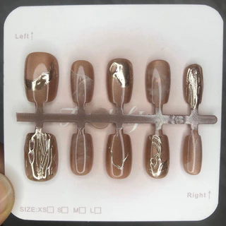 เล ็ บปลอมตาแมว 10 ชิ ้ น มีลวดลายและสไตล ์ หลากหลาย