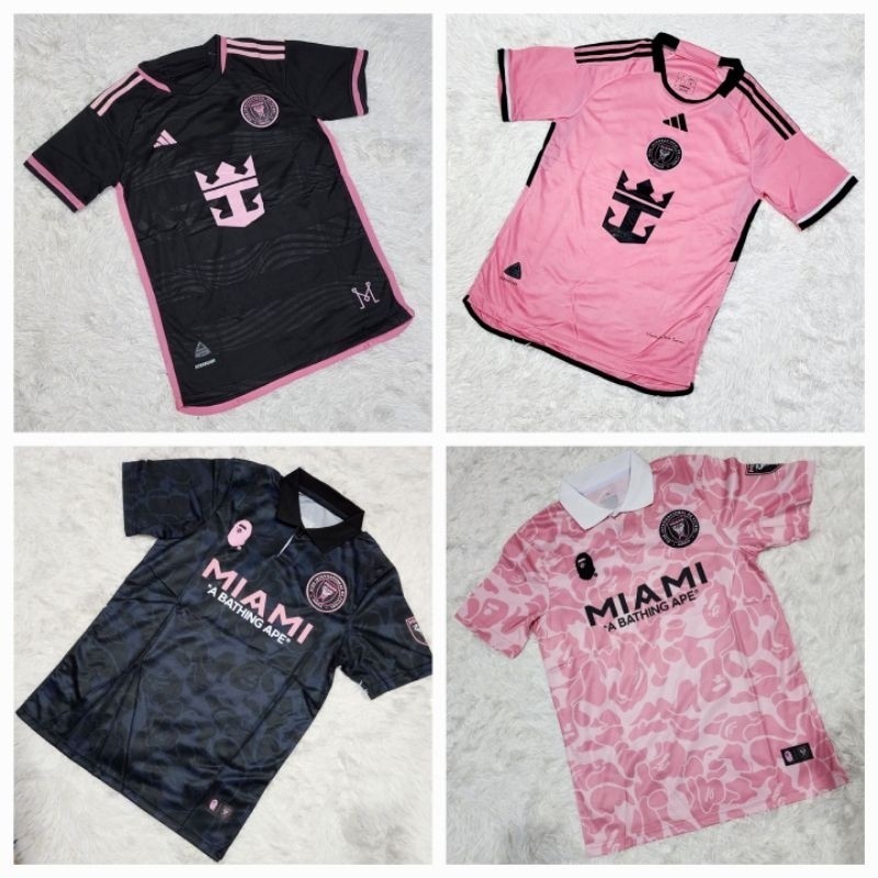 Jersi Bola Inter Miami CF เสื ้ อฟุตบอล MLS Home /Away 2024/25 พิเศษ Miami X BAPE 23/24 - คุณภาพสูง