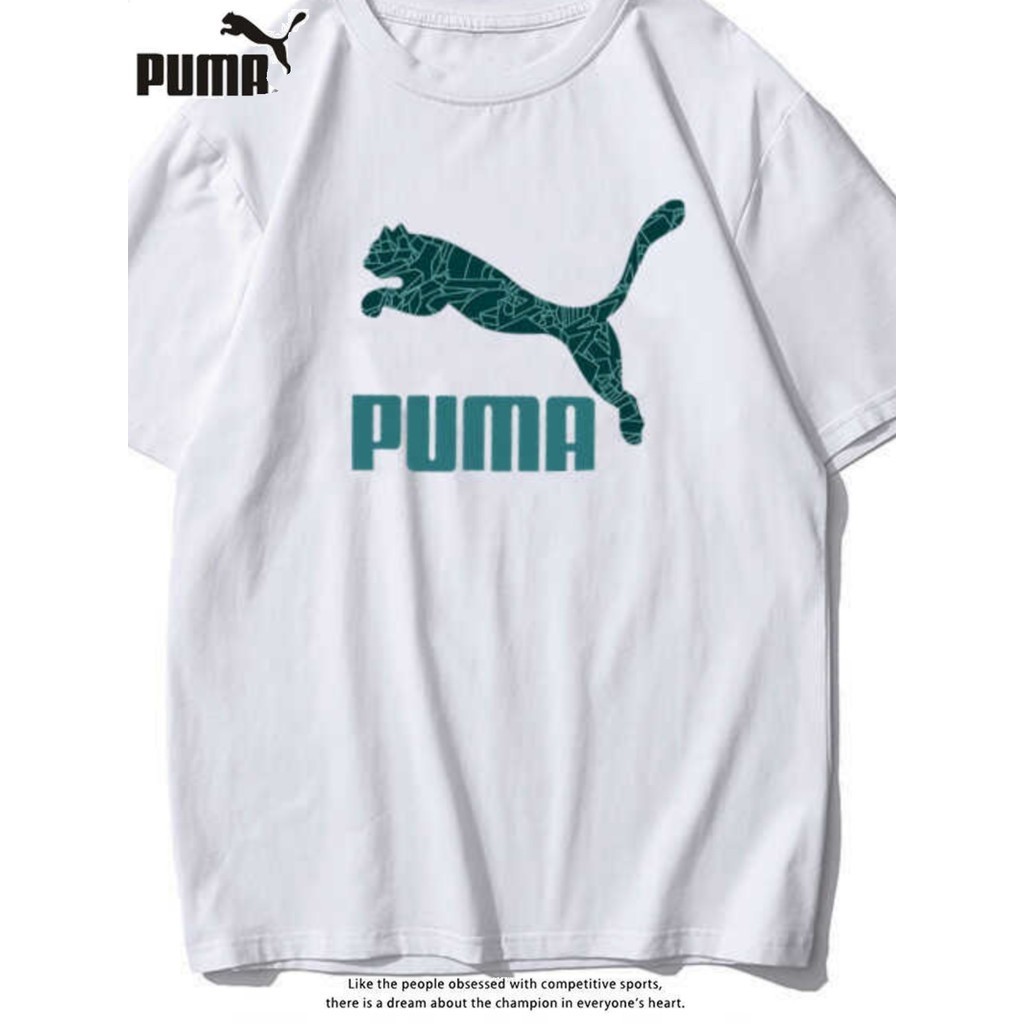 [พร้อมส่ง]Puma เสื้อยืด เสื้อ แท้ ชาย 100% ผ้าฝ้าย ไซส์ใหญ่ การ์ตูน รัดรูป วินเทจ สีขาว เซ็กซี่