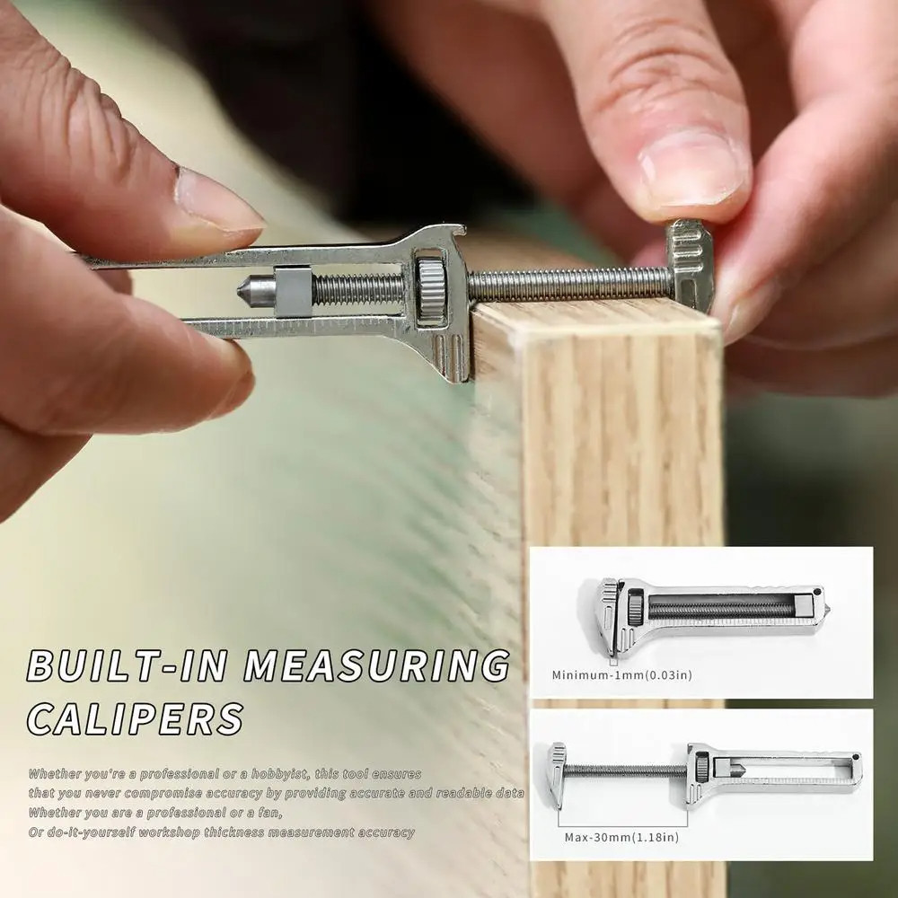 6 in1 Mini ประแจมัลติฟังก ์ ชั ่ นเครื ่ องมือเปิดขวดประแจวัดแบบพกพาไทเทเนียม Multitool ที ่ รวมที ่ เปิดขวดทังสเตนโจมตีหัวเล ็ บ Puller Caliper - รูปที่ 5