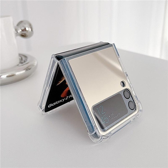 เคสกันกระแทก Samsung Galaxy Z Flip 5 กระจกด้านหลังสําหรับ Samsung Galaxy Z Flip 5