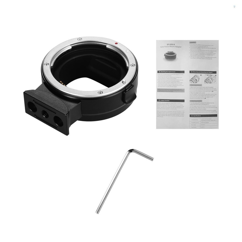 Andoer-2 Eos R Rf To Eos R เลนส์กล้องอัตโนมัติ Ef-s เลนส์ Fu Ef-eosr กล้องอัตโนมัติ Ef-s เลนส์อะแดปเตอร์เลนส์เสถียรภาพ Bfya Tpp ✿ [กล้ามเนื้อ