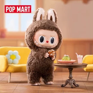 1:1 Popmart พวงกุญแจ Labubu Heart Macaron Monsters Secret Coffee Blind Box Random Labubu พวงกุญแจตุ๊กตา