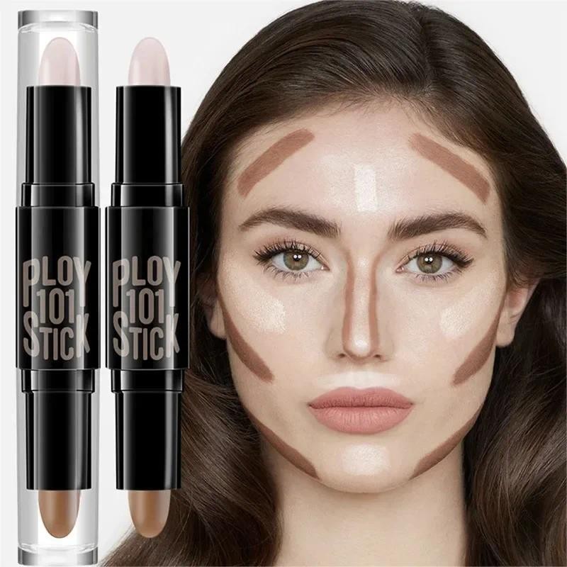Face Highlight Contour Stick Oil-control คอนซีลเลอร์ดินสอ Facial Highlight Corrector ปากกา