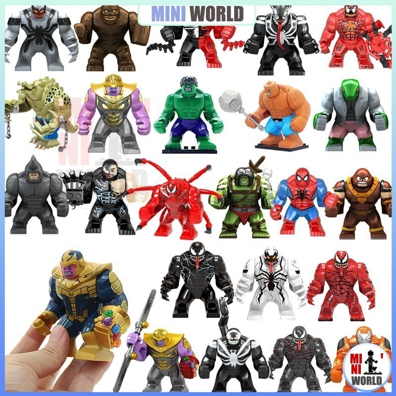 (Marvel🌹 Mini Figure Series Hulk/Venom/Carnage/Spider-Man/Thanos Big Figure Collection Building Bloc