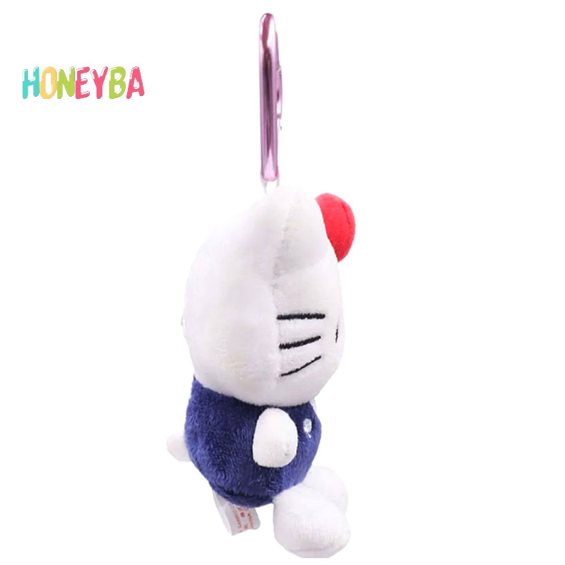 SANRIO <Honeyba> 10ซม.sanrio Hello KittyพวงกุญแจPlush Kawaiiการ์ตูนหัวใจหัวเข็มขัดตุ๊กตาของเล่นจี้น่ารักกระเป๋าเป้สะพายหลังเครื่องประดับของขวัญCharm Nice