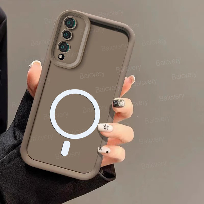 เคสโทรศัพท์ Samsung Galaxy A50 A50S A30S พร้อมสติกเกอร์ชาร์จไร้สายแม่เหล็กฝาครอบป้องกันกล้อง Soft TPU Cover – โปรปัง