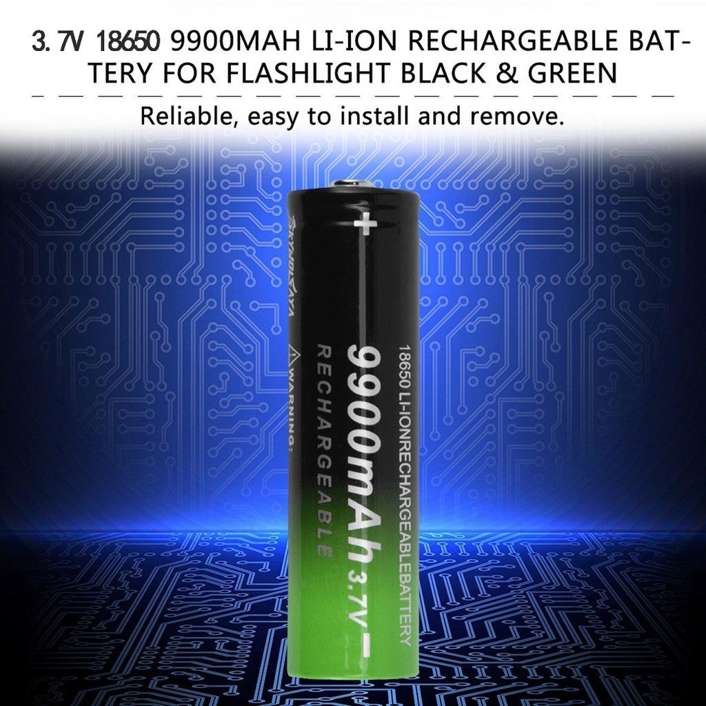 18650 ไฟฉาย 3.7V 9900mAh แบตเตอรี ่ ลิเธียมไอออนแบบชาร ์ จไฟได ้ - รูปที่ 5