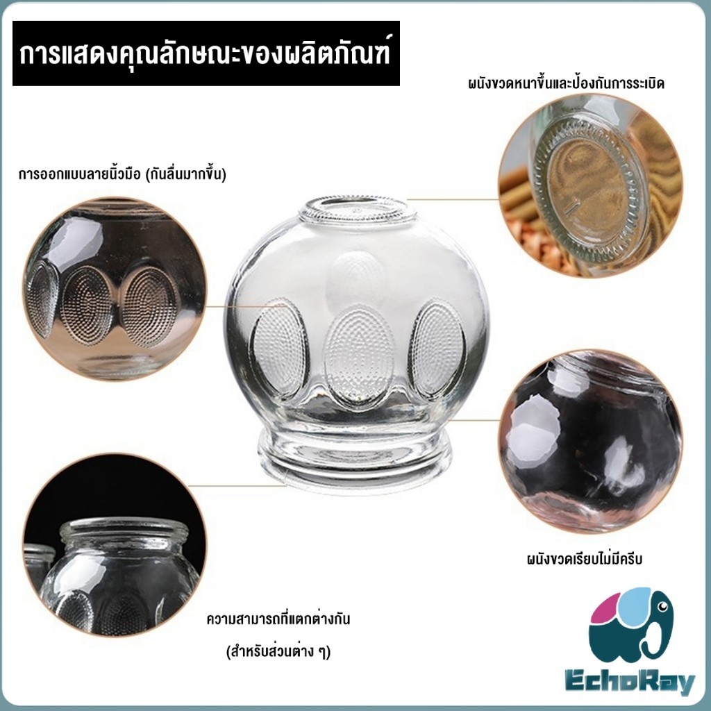 E.R ถ้วยแก้วครอบชนิดหนา ครอบแก้ว​ รูปที่ 4