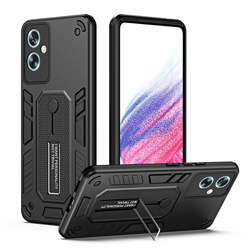 สําหรับ OPPO A79 5G Hybrid Armor กันกระแทก Anti-fall Protection Kickstand Cover Case