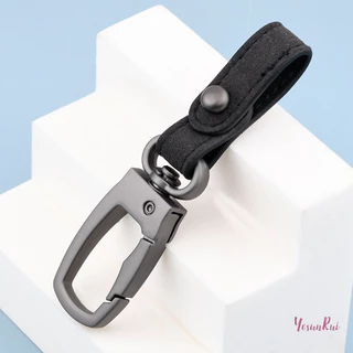 YosunRui] พวงกุญแจหนังทําด้วยมือ DIY พวงกุญแจรถคุณภาพสูง Ch พวงกุญแจอุปกรณ์เสริมรถผู้ชายเอวแหวนใหม่