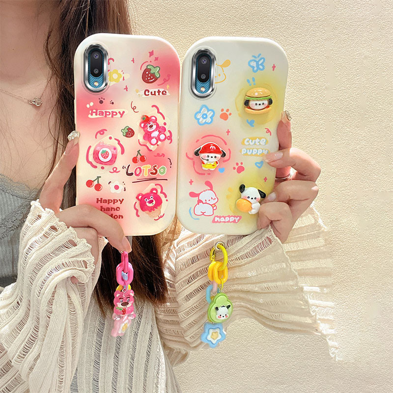เคส samsung a02 3d ตุ ๊ กตา electroplated เคสโทรศัพท ์ สําหรับ เคส samsung m02 น ่ ารัก