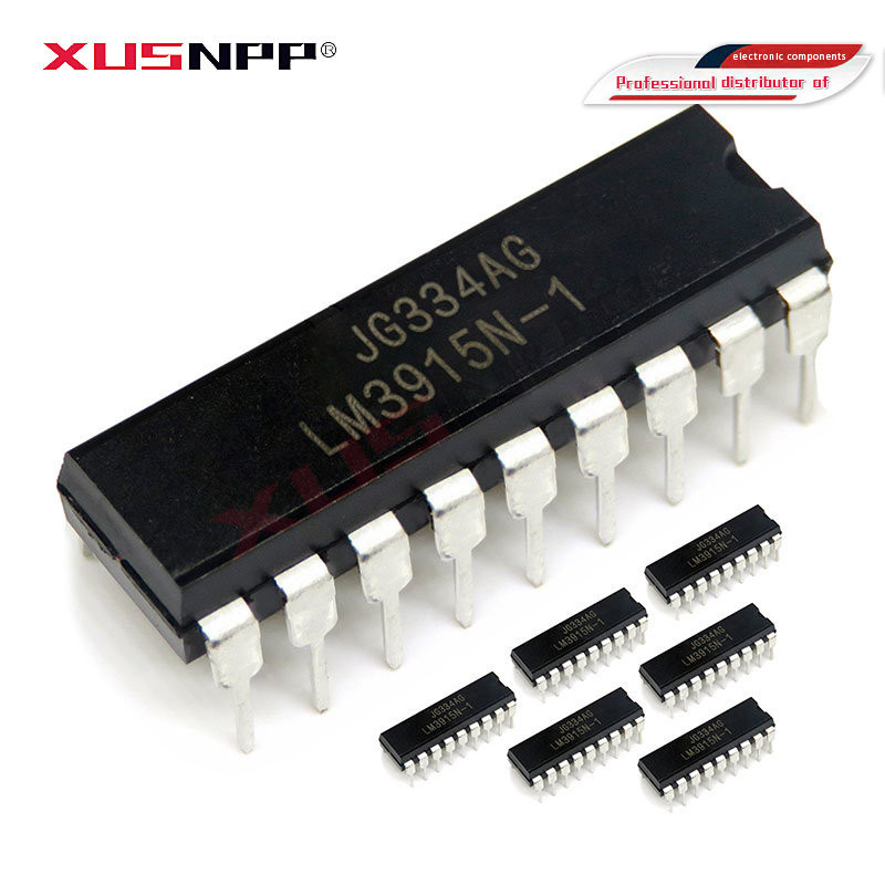 5PCS LM3915N-1 DIP18 LM3915-1 DIP LM3915N LM3915 DIP-18 ใหม่และ IC ส่วนประกอบอิเล็กทรอนิกส์