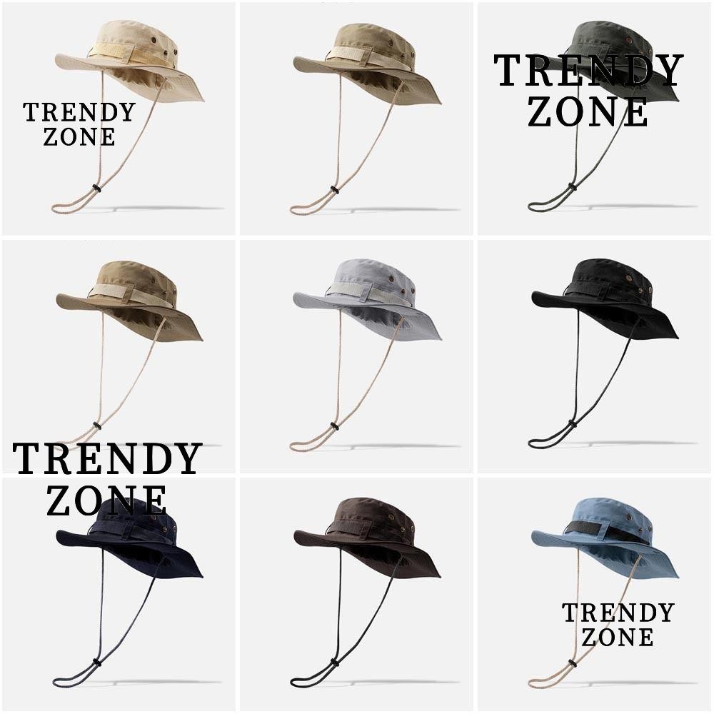 Trendyzone หมวกบักเก ็ ตฤดูร ้ อนหมวกเดินป ่ ากลางแจ ้ งหมวกชาวประมงอุปกรณ ์ ชายหาดปีกกว ้ าง