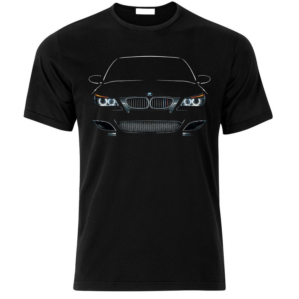 อเนกประสงค์ Bmw M5 E60 M Power Fans เสื้อยืดผู้ชายสีดําคุณภาพสูงผ้าฝ้าย 100% 622811