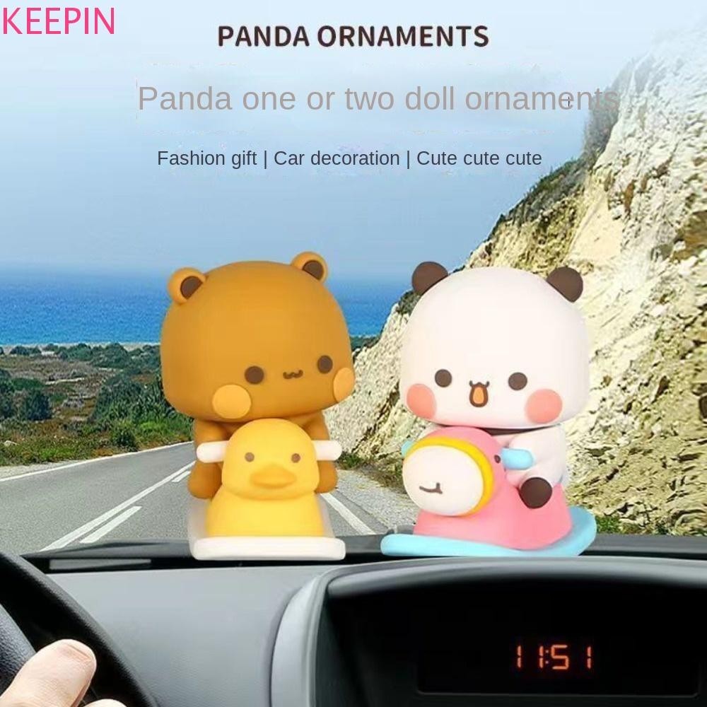 Keepin Bubu Dudu Panda หมีรูป,อะนิเมะรูปหมี Panda Bubu Dudu ตุ๊กตา,เครื่องประดับ Panda Collectible การ์ตูน Panda Bubu หมีของเล่นตกแต่งบ้าน