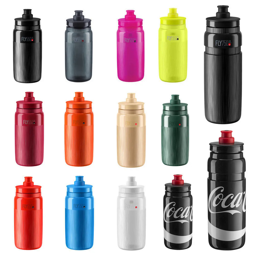 Elite FLY Series ขวดน้ําจักรยานน้ําหนักเบา 550ml 750ml การปั่นจักรยานบนถนน