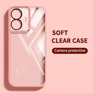 Ybd สีโปร่งใสเคสโทรศัพท์สําหรับ Infinix Hot 30 5G X6832 กล้องเต็มรูปแบบพร้อมเลนส์ป้องกันซิลิโคน Soft Shell