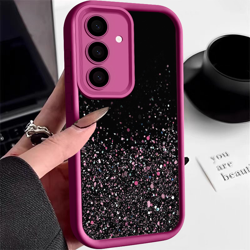 Gradient Cherry Blossom สําหรับ Samsung Galaxy A55 A15 A14 A34 A35 A54 A53 A52 5G กันกระแทกซิลิโคนนุ ่ ม TPU ปกหลัง