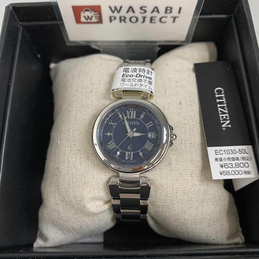 [Authentic★Direct from Japan] CITIZEN EC1030-50L Unused xC Eco Drive Sapphire glass Navy SS Women Wrist watch นาฬิกาข้อมือ